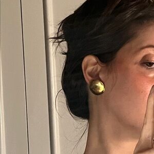 14K Gold Disc Earrings